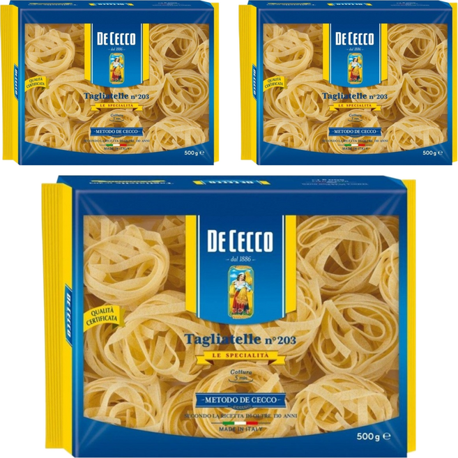DE CECCO 得科 鳥巢麵, 500g, 3包