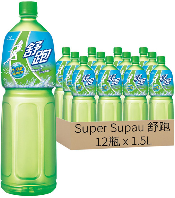 Super Supau 舒跑 運動飲料, 1.5L, 12瓶
