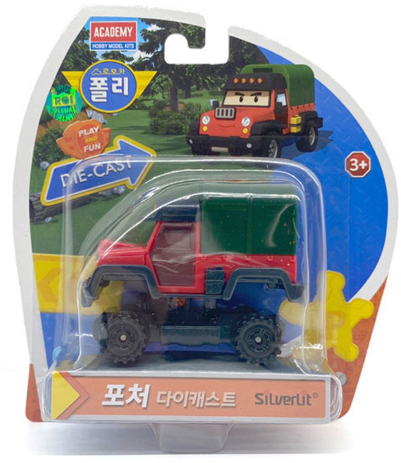 로보카폴리 포처다이캐스팅 S83357, 혼합 색상, 1개