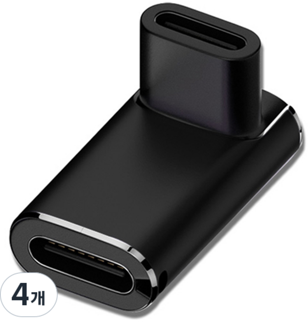MYBESTFRIEND USB4.0 Gen 3 x 2 C F to C F 正向 90度 延長轉接頭 240W, MBF-G3FF02, 4個