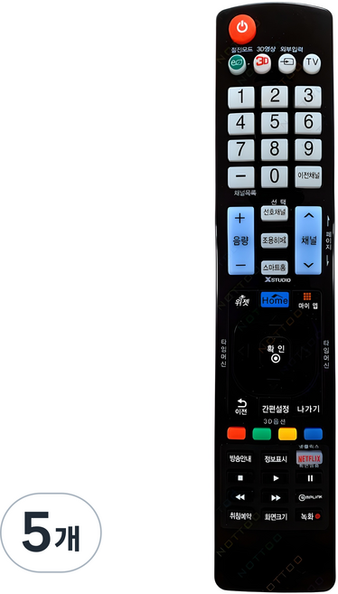 Nottoo LG電視專用遙控器, COMBO-2201, 5個