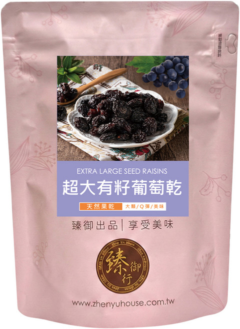臻御行 超大有籽葡萄乾, 1個, 300g