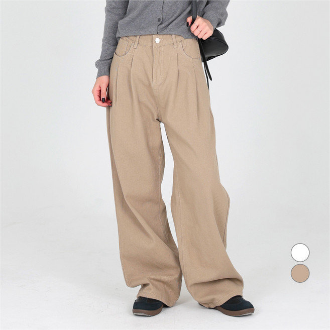 Dotif 女款 Spice 雙褶寬褲 P25SS1-A1499