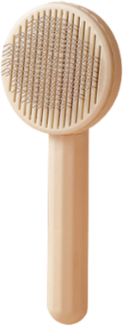 하이제이비 안아픈 반려동물 원터치 브러쉬 7.5 x 20 cm, 베이지, 1개