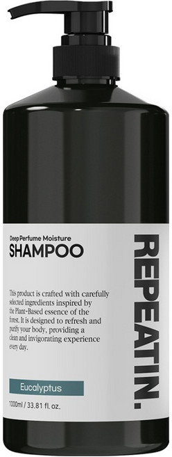 리피트인 딥퍼퓸 모이스처 프로틴 샴푸 유칼립투스향, 1L, 1개