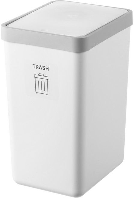 코멧 홈 원터치 휴지통 20L, 모던화이트, 1개