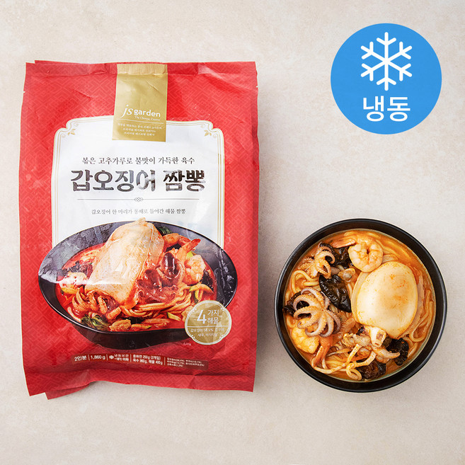 js가든 갑오징어 짬뽕 2인분 (냉동), 1.86kg, 1개