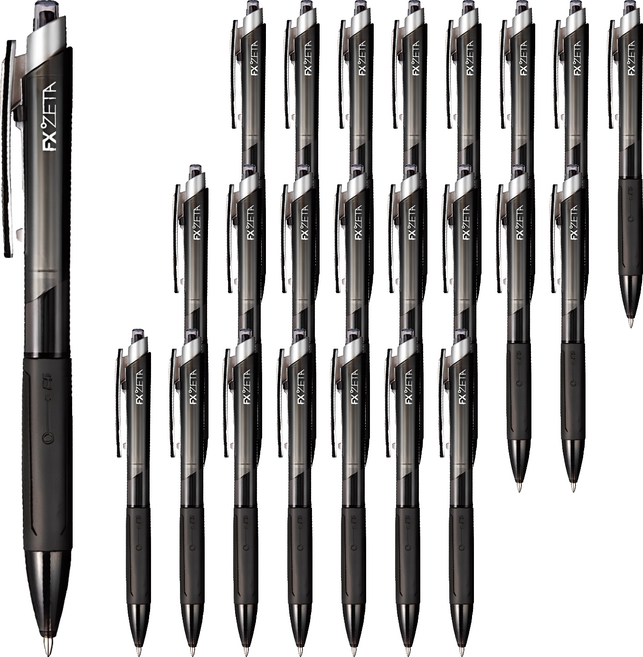 monAmi FX ZETA 筆 0.7mm, 黑色, 24個