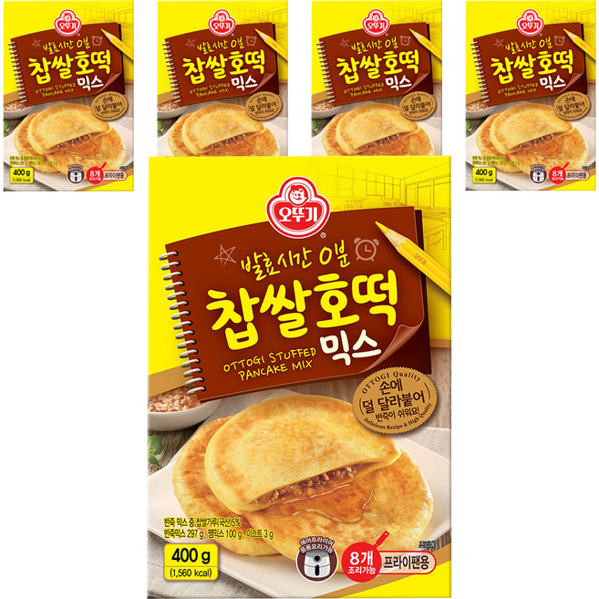오뚜기 찹쌀호떡 믹스, 400g, 5개