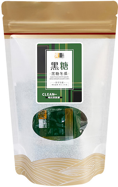 饗得美 無添加黑糖塊 黑糖冬瓜茶, 32g, 8個, 1袋