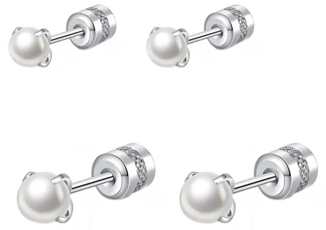 Brilliant Beauty 耀眼美人 鈦鋼鎖式耳環