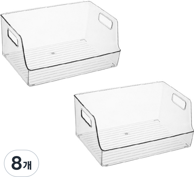 윈프라이스 팬트리 수납 정리함, 오픈 베이직, 8개