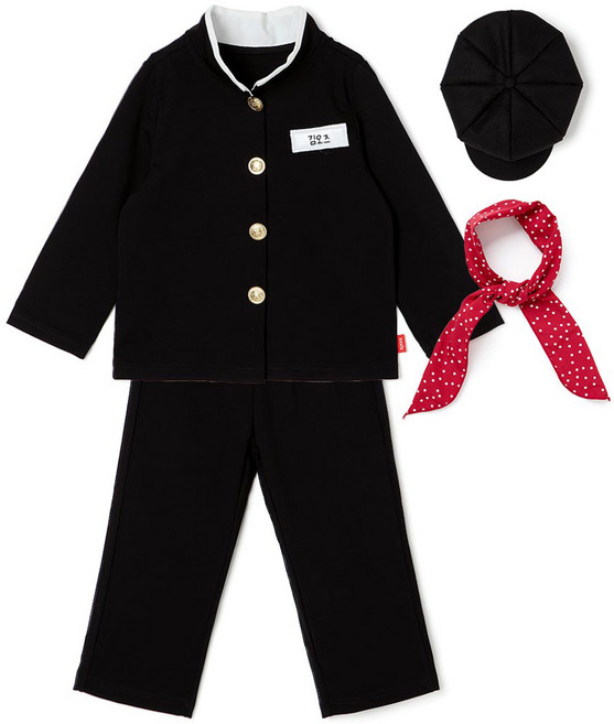 오즈키즈 남아용 그때 그시절 철수 자켓 + 팬츠 + 모자 + 스카프 세트