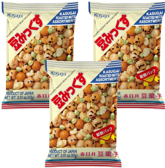 카수가이 마메믹스 과자, 57g, 3개