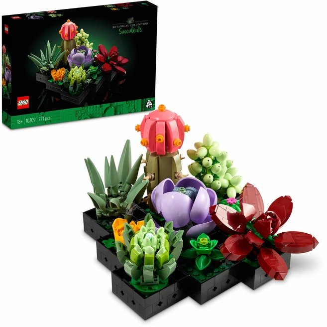 LEGO 10309 ICONS系列 多肉植物, 多色, 1盒