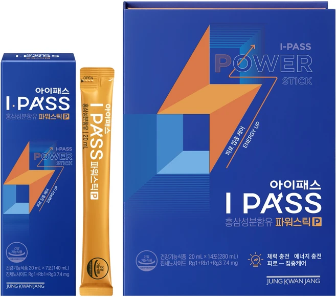IPASS 파워스틱 7p, 140ml, 2세트 - 쿠팡