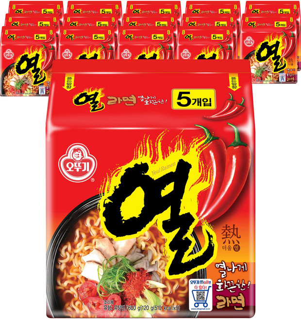 오뚜기 열라면 120g, 75개