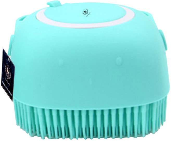 딩동펫 반려동물 말랑 샴푸 브러쉬 80 x 88 x 57 mm, 민트, 1개