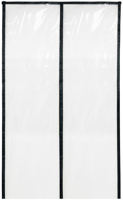 쾌청 현관문 투명 두꺼운 PVC 방풍비닐 벨크로일체형, 블랙