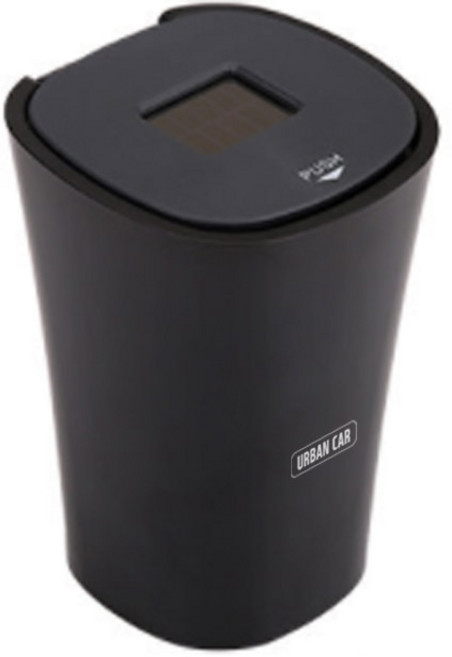 어반카 차량용 태양열 반영구 LED 재떨이, 블랙, 1개