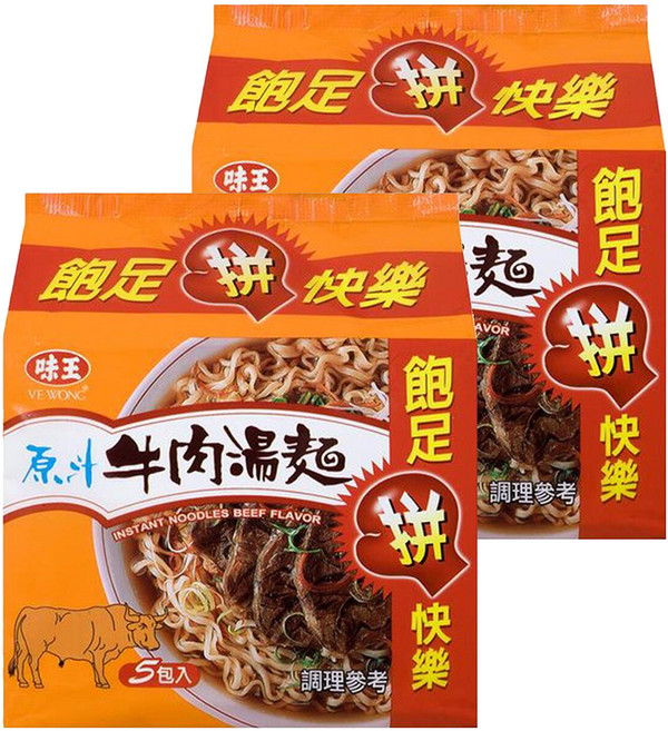 味王 原汁牛肉湯麵 82g, 10包
