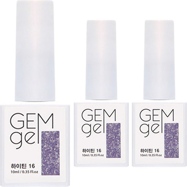 아이빛 젬젤 하이틴 형광 글리터 젤네일, 16, 10ml, 3개