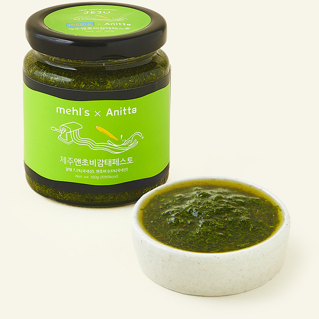 멜스 제주 앤초비 감태 페스토, 150g, 1개