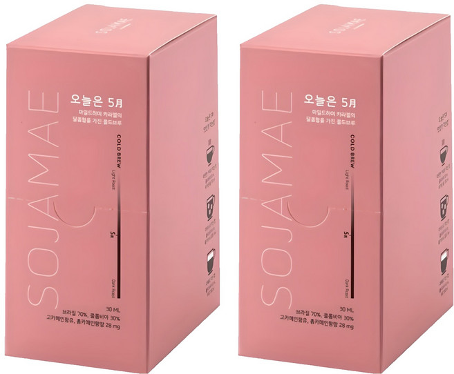 소자매커피 콜드브루 파우치 오늘은 5월, 30ml, 10개입, 2개