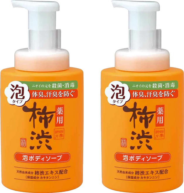 四季應時 四季用弱酸性柿澀沐浴乳, 500ml, 2瓶