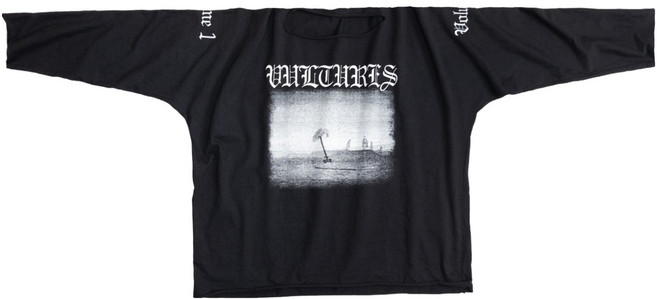 adidas 愛迪達 YEEZY 男士 Yeezy Vultures 長版 T恤