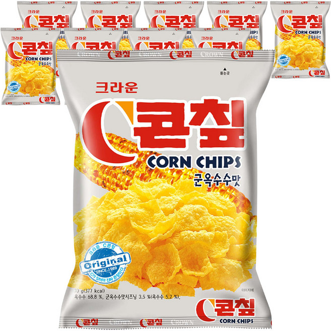 콘칲 C 군옥수수맛, 70g, 10개