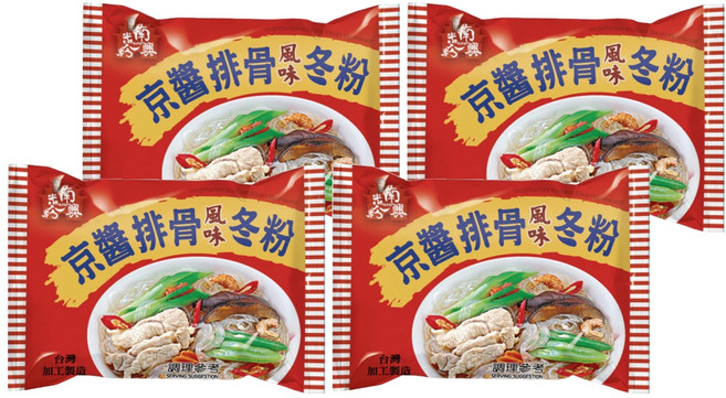 南興米粉 京醬排骨冬粉, 60g, 4包