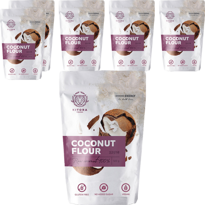 키토라푸드 글루텐프리 코코넛가루, 500g, 6개