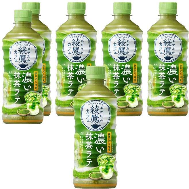 綾鷹 香濃抹茶拿鐵, 6個, 440ml