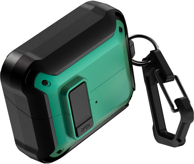 구스페리 범퍼 락 하드 케이스, 버즈3 프로 / 3 / 3 FE, 그린, 1개