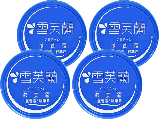 雪芙蘭 滋養霜 含蘆薈露與綿羊油, 120g, 4罐