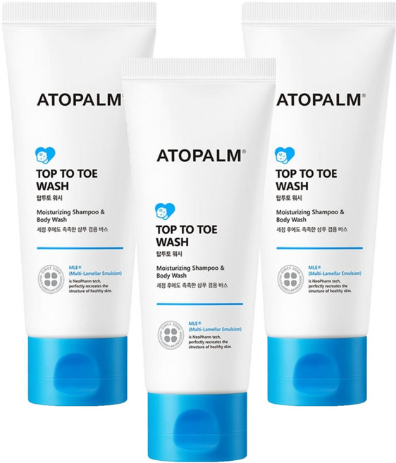 아토팜 탑투토 올인원워시, 100ml, 3개