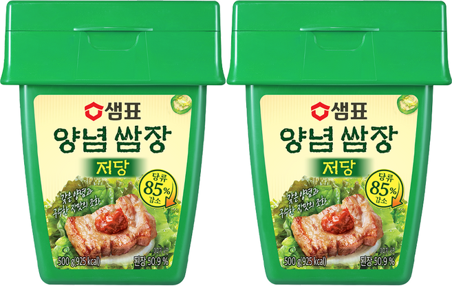 샘표 저당 양념쌈장, 2개, 500g