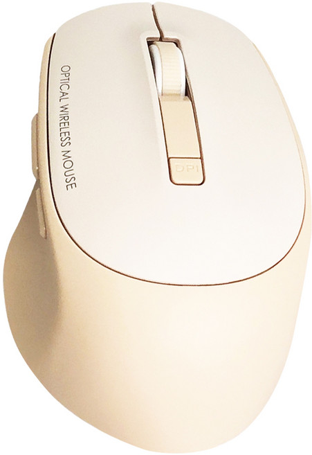 i-gota 愛購它 舒適靜音五鍵光學鼠, M-21MT, 奶茶粉