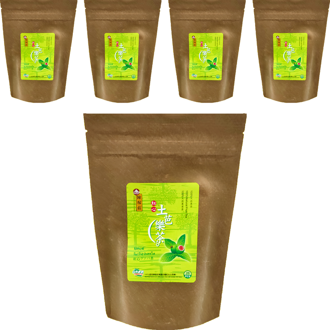 陳稼莊 紅心土芭樂茶, 5g, 20包, 5袋
