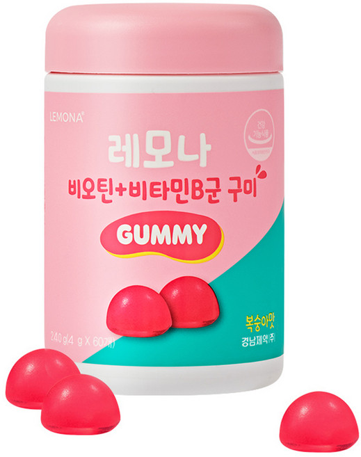 레모나 비오틴 비타민B군 구미, 60정, 1개