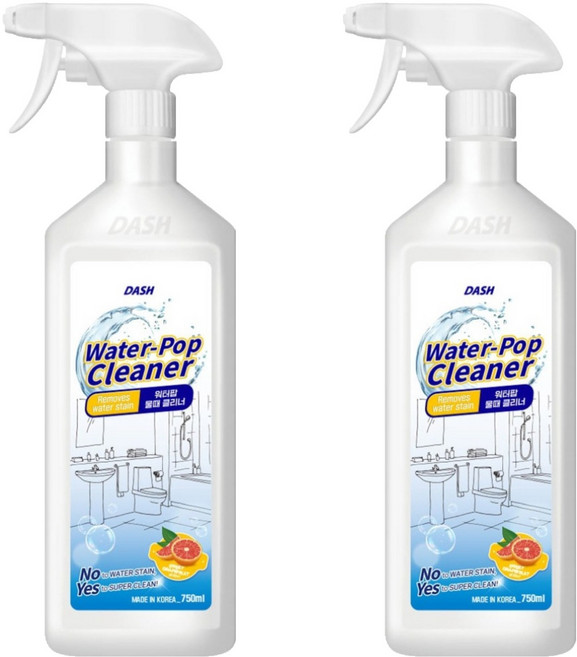 DASH 워터팝 물때 클리너, 750ml, 2개