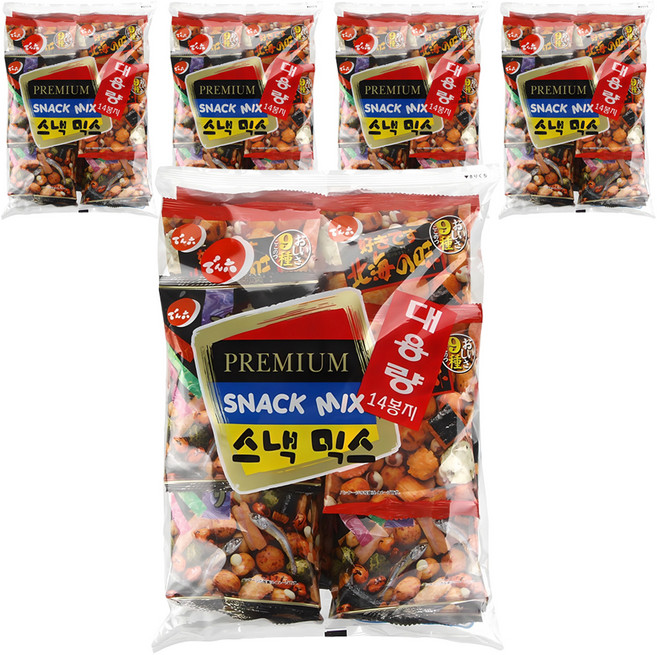 덴로쿠 스낵믹스, 294g, 5개