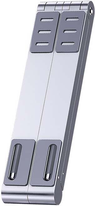 NAUGHTY GHOST 頑皮鬼 Ditto 筆電/手機/平板多功能支架 摺疊支架, 皓月銀, 1個