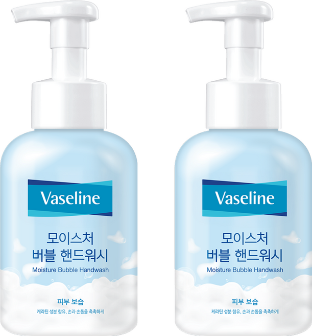 애경바세린 모이스처 버블 핸드워시, 500ml, 2개