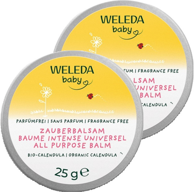 WELEDA 薇蕾德 金盞花寶貝魔法膏, 2罐, 25g