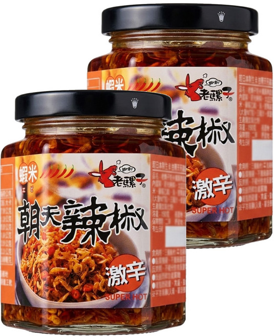 老騾子 蝦米朝天辣椒, 105g, 2罐