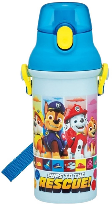 Skater AG彈蓋直飲水壺, 藍色, 480ml, 1個