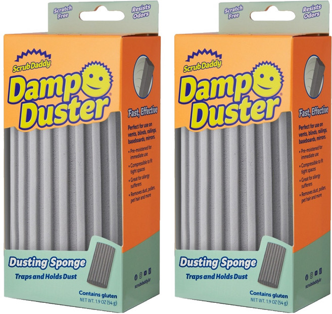 스크럽대디 댐프 더스터 실버 본품, 2개