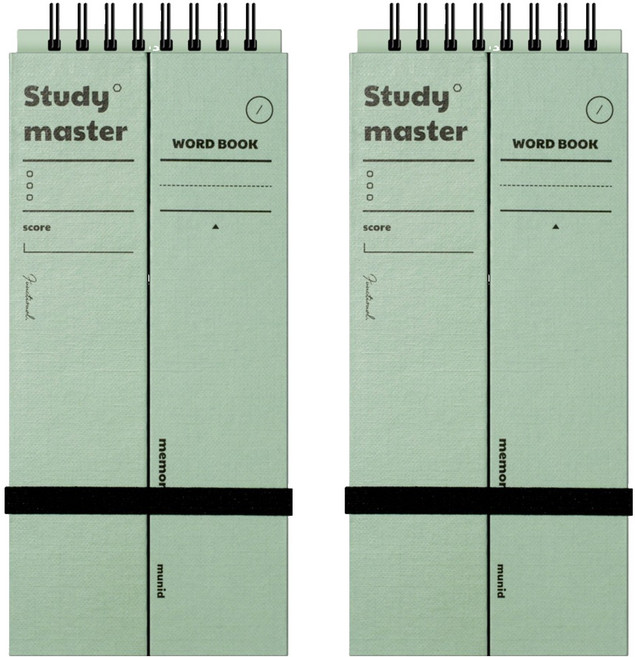 뮤니드 스마트 단어 암기장 140매, 민트, 2개